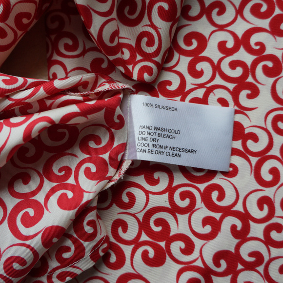 Resort Style Oscar de la Renta Silk Blouse  M - Picture 6 of 7